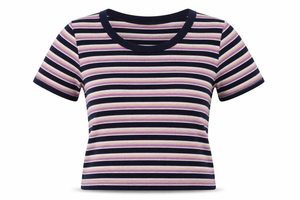 H&M Womens Blue Striped Knit Pullover Jumper Size L