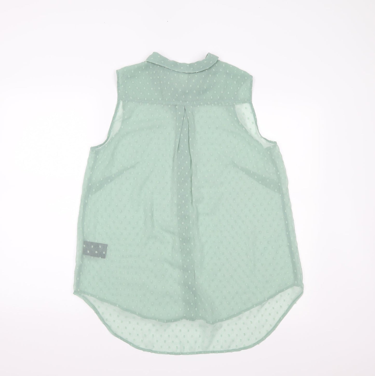 H&M Womens Green   Basic Button-Up Size 14