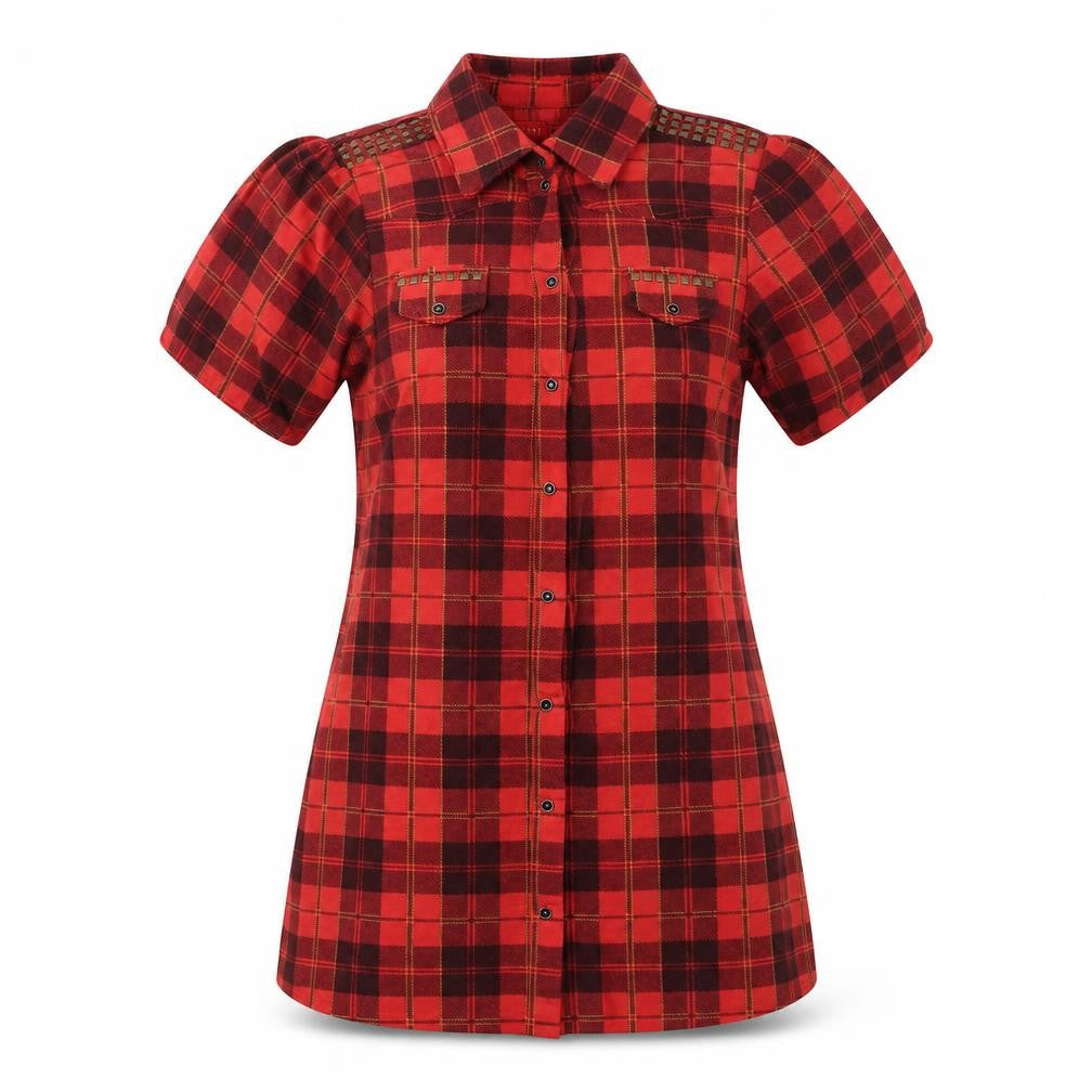 glory union Womens Red   Basic Button-Up Size 12