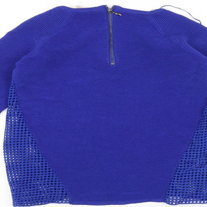 NAF NAF Womens Blue   Pullover Jumper Size S