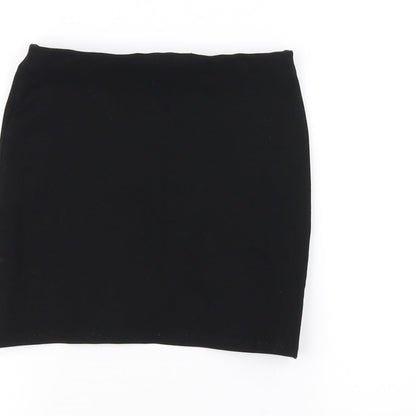 Topshop Womens Black   A-Line Skirt Size 6