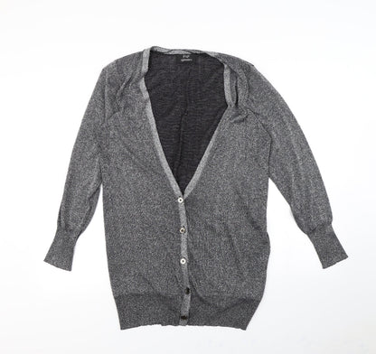 Preloved F&F Womens Silver   Jacket  Size 16 - Front