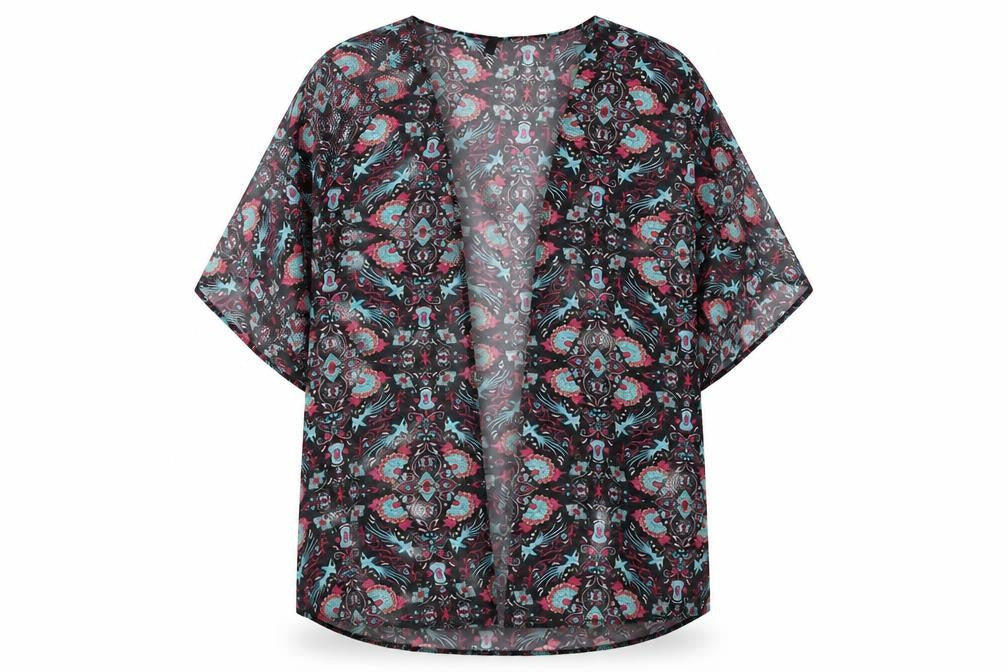 Preworn Womens Black Geometric  Jacket  Size 14