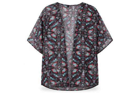 Preworn Womens Black Geometric  Jacket  Size 14
