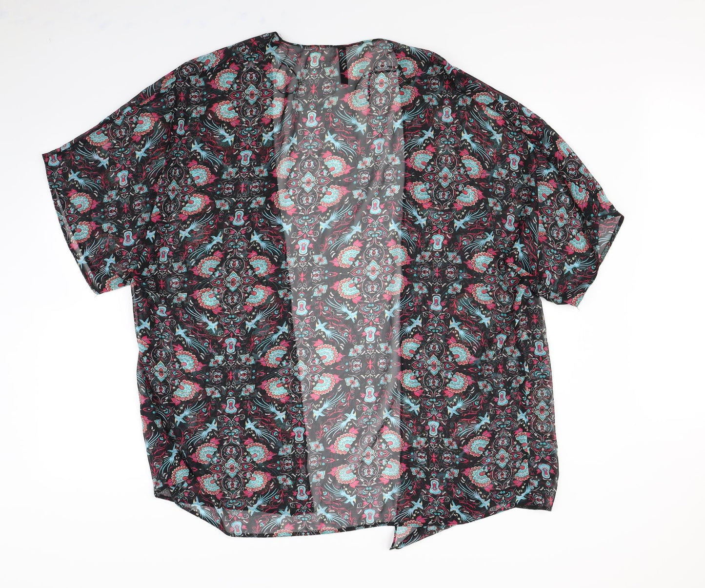Preworn Womens Black Geometric  Jacket  Size 14