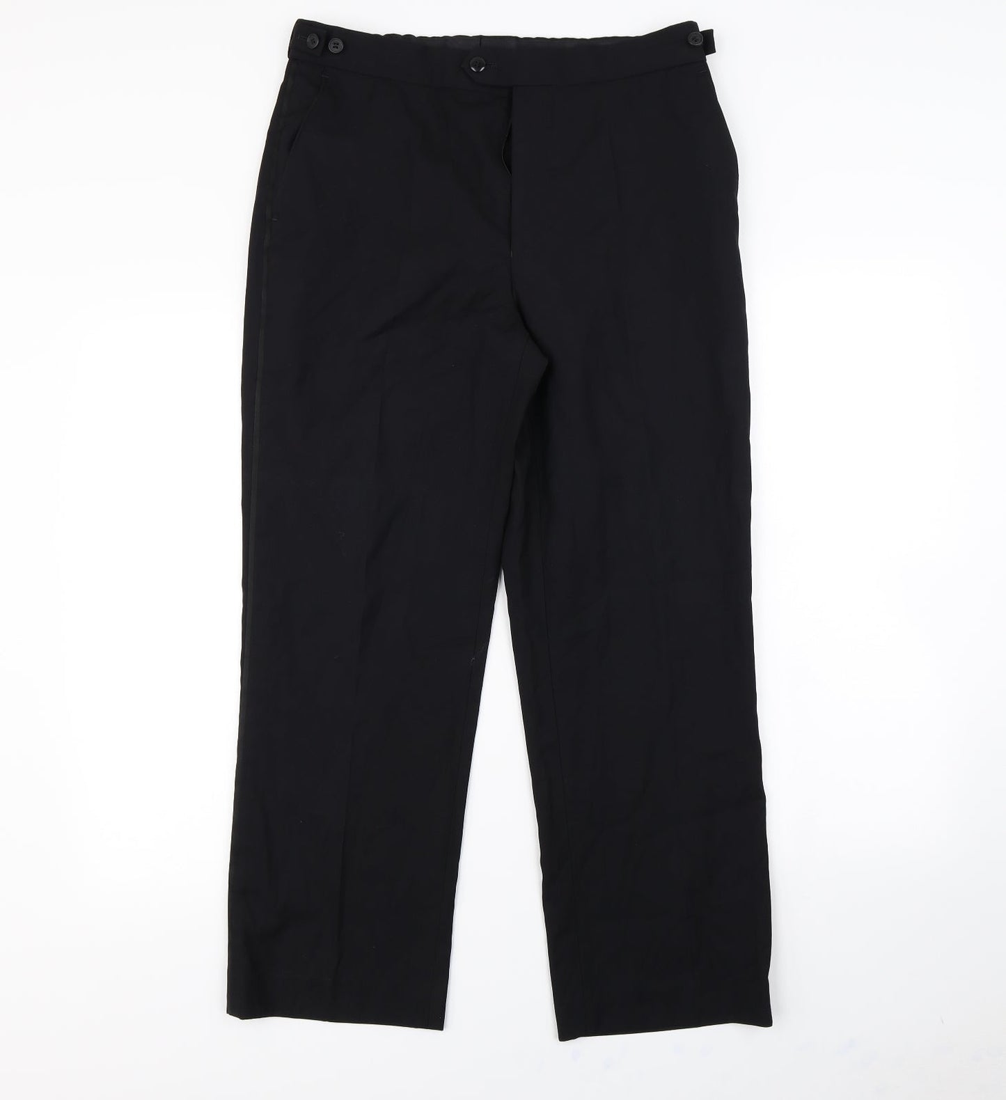 Preworn Womens Black   Dress Pants Trousers Size 32 in L30 in