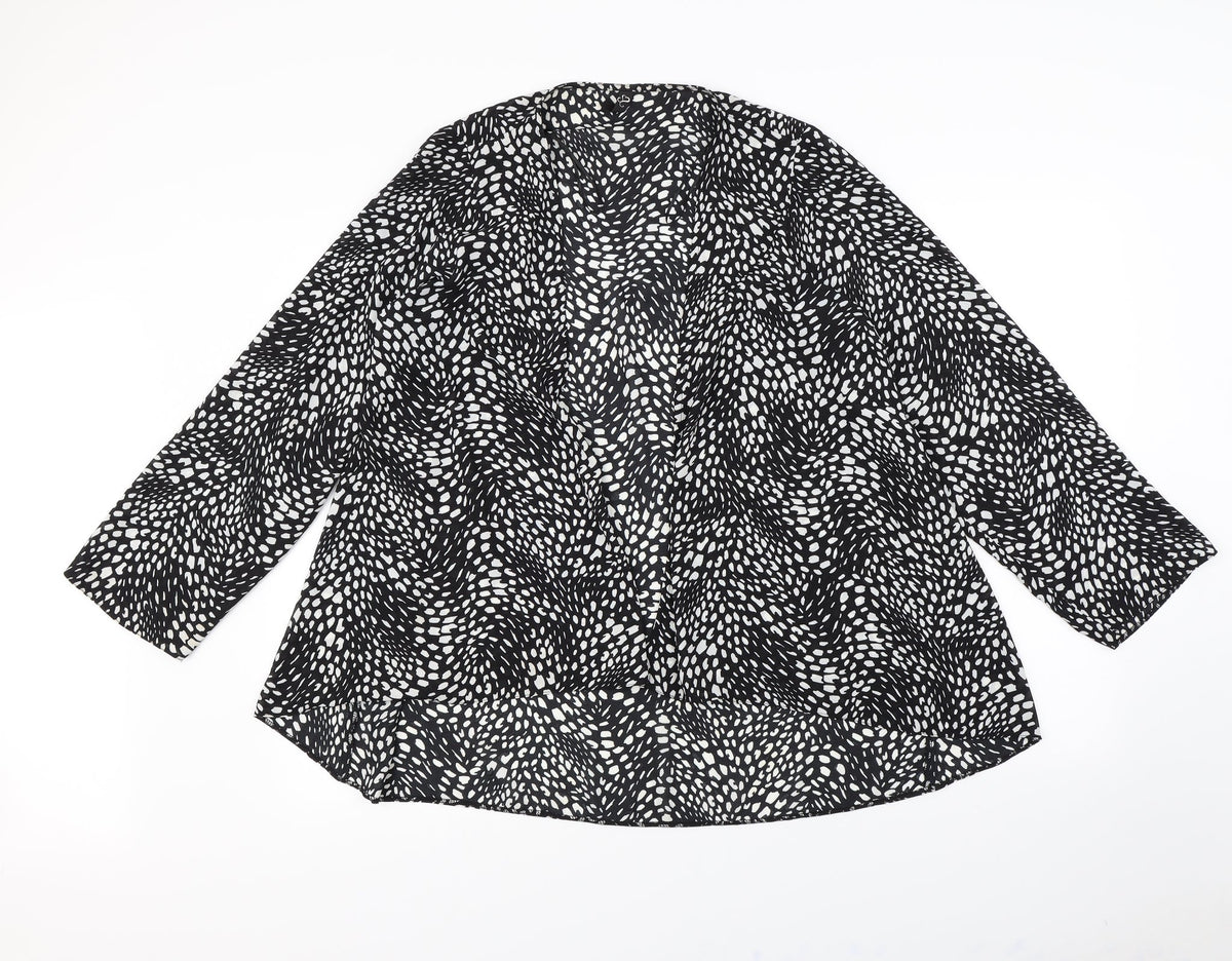 Preworn Womens White Polka Dot  Jacket  Size 18