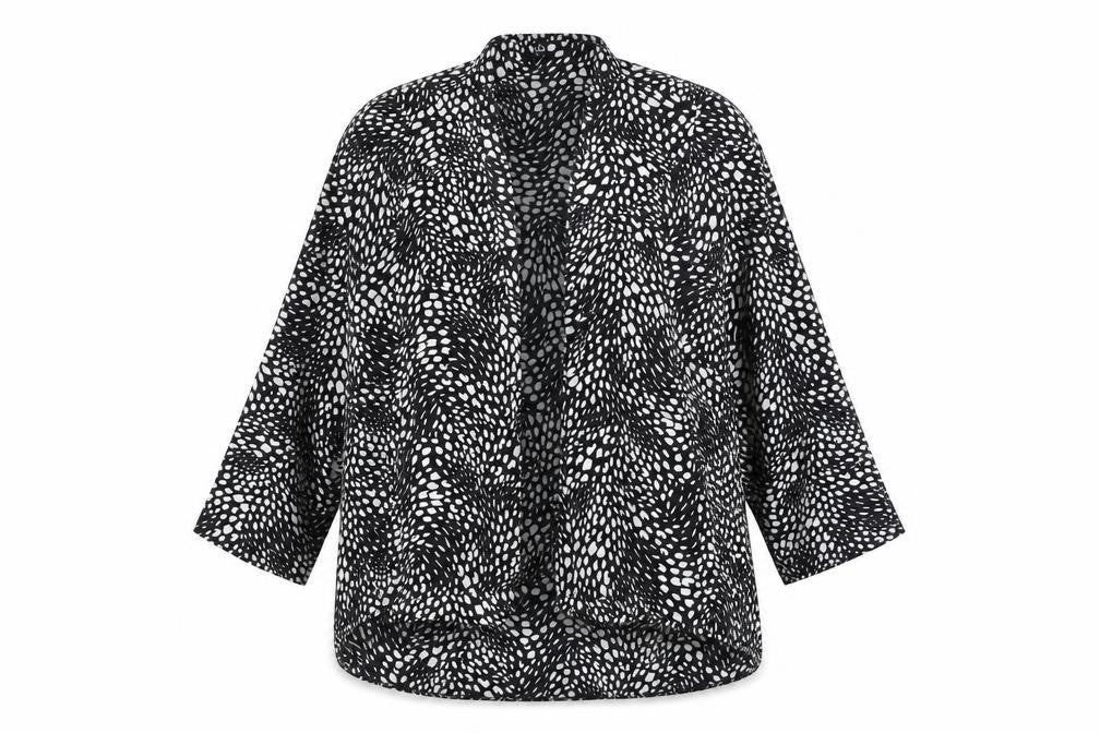Preworn Womens White Polka Dot  Jacket  Size 18