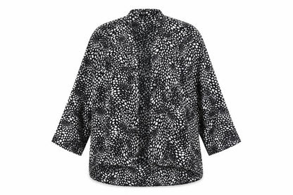 Preworn Womens White Polka Dot  Jacket  Size 18