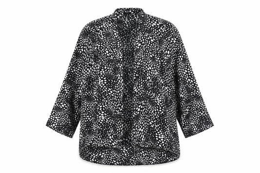 Preworn Womens White Polka Dot  Jacket  Size 18