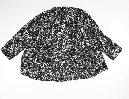 Preworn Womens White Polka Dot  Jacket  Size 18