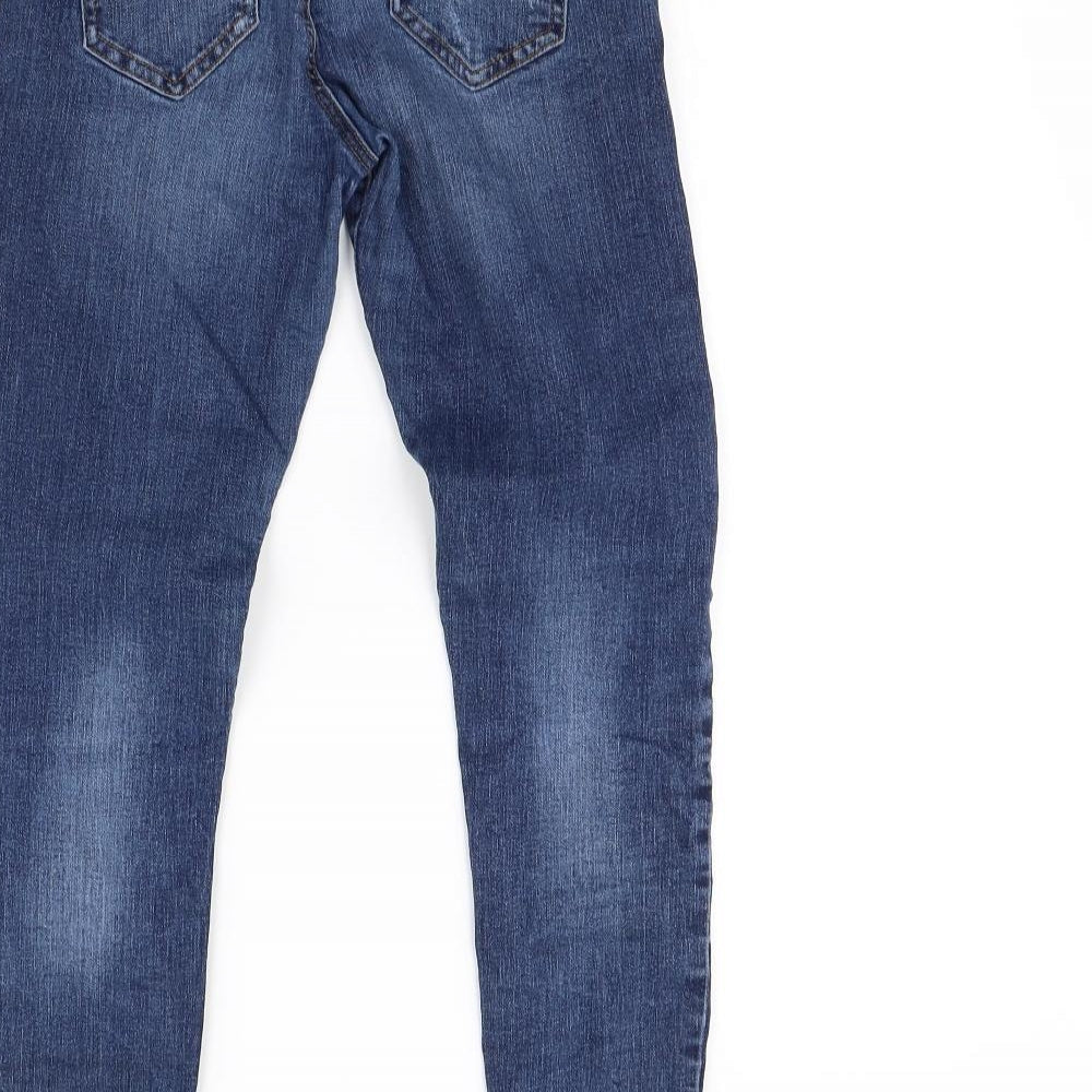 Denim & Co. Womens Blue   Skinny Jeans Size 8 L28 in