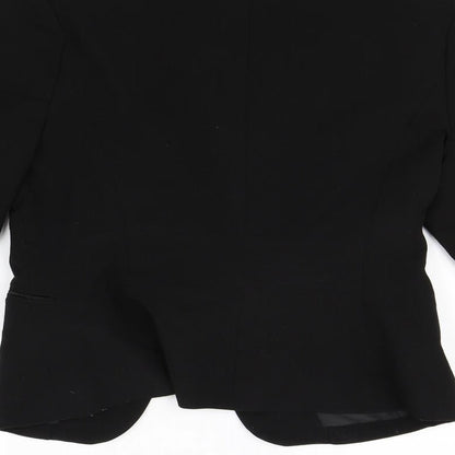 Red Herring Womens Black   Jacket Blazer Size 12  - Shoulder Pads