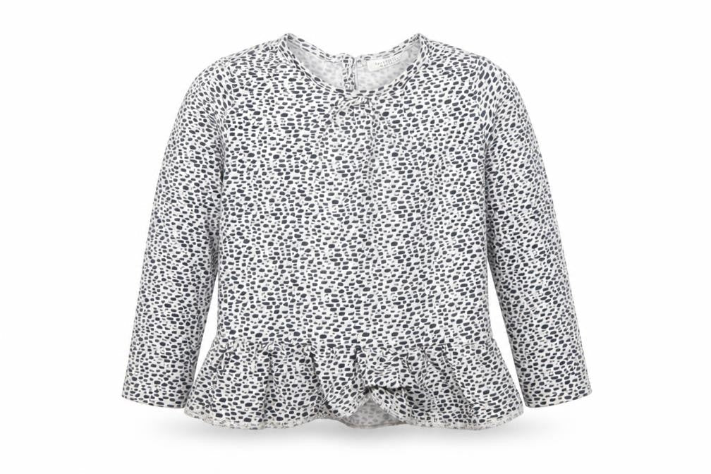 NEXT Girls White Polka Dot  Basic T-Shirt Size 18-24 Months