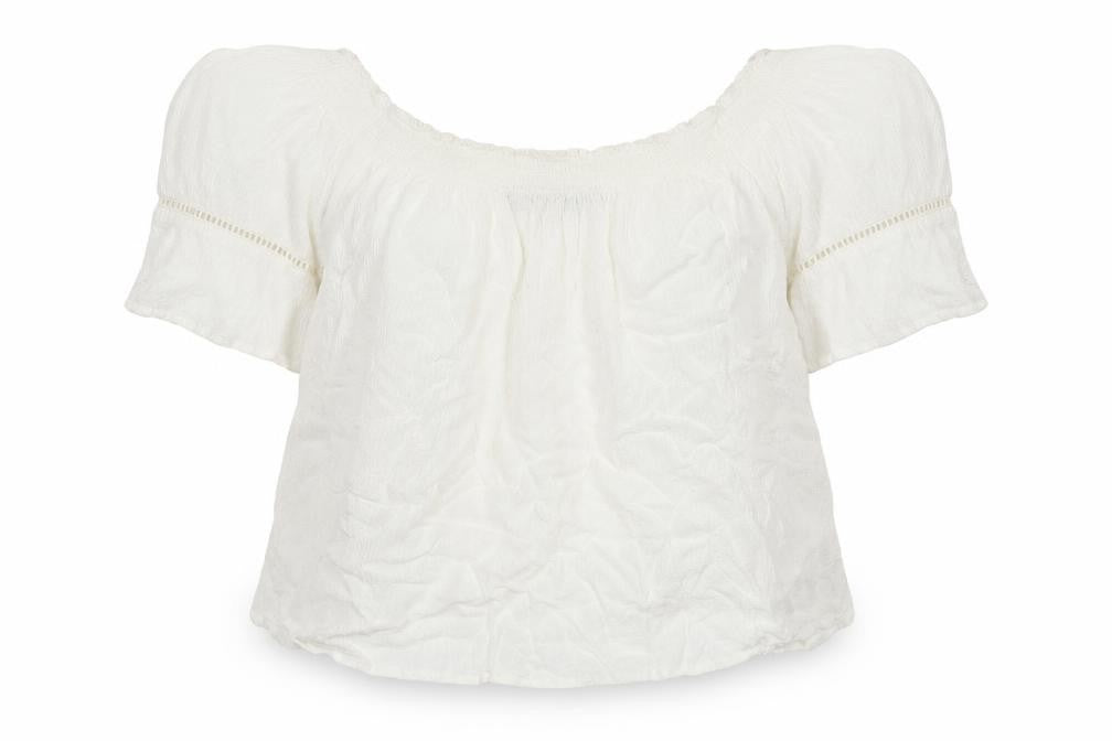 Bershka Girls White   Basic T-Shirt Size L