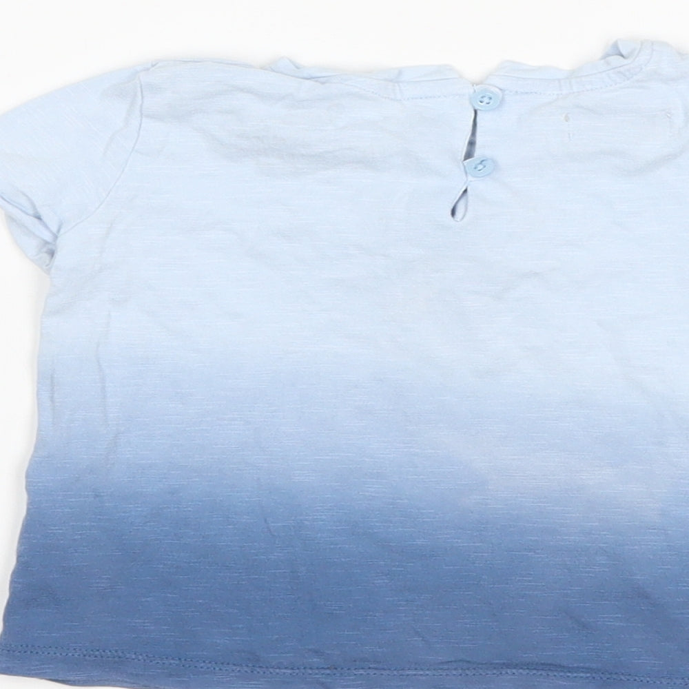 NEXT Baby Blue   Basic T-Shirt Size 9-12 Months  - Unicorn