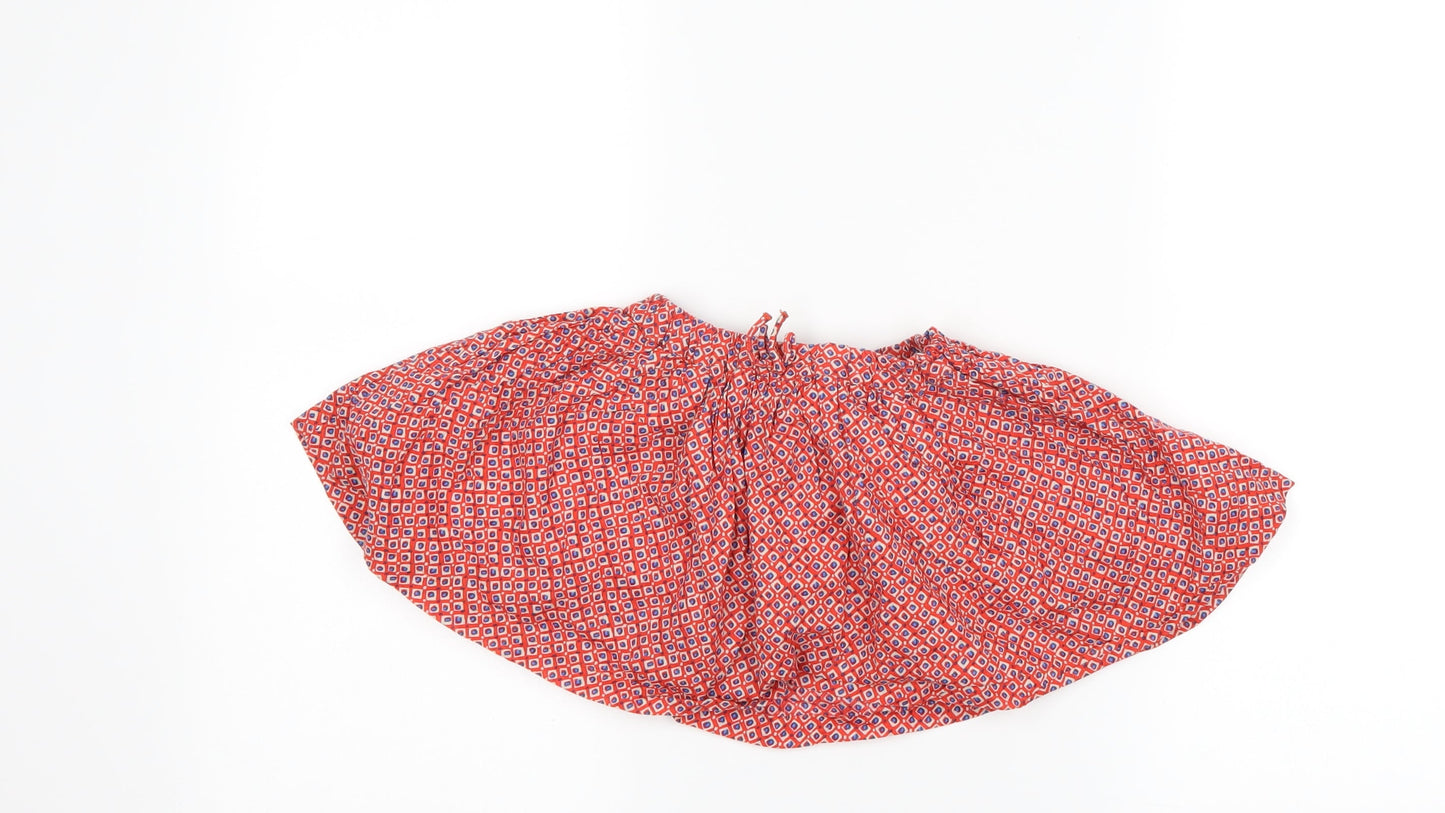 NEXT Girls Red Geometric  A-Line Skirt Size 9-12 Months