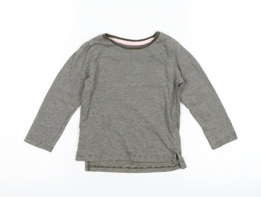 Primark Girls Green Striped  Basic T-Shirt Size 18-24 Months