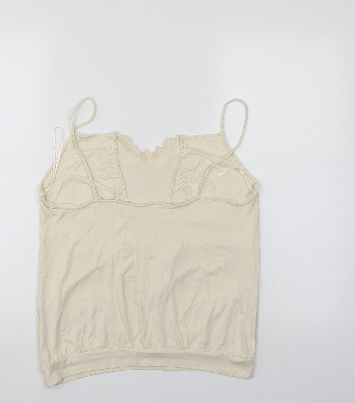 Preworn Womens Ivory   Basic Blouse Size 14