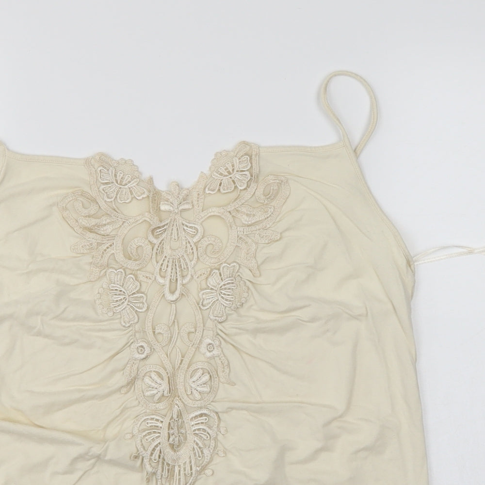 Preworn Womens Ivory   Basic Blouse Size 14
