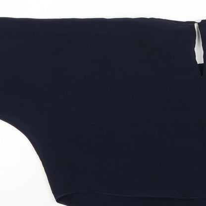 River Island Girls Blue   Basic Blouse Size 5-6 Years  - batwing