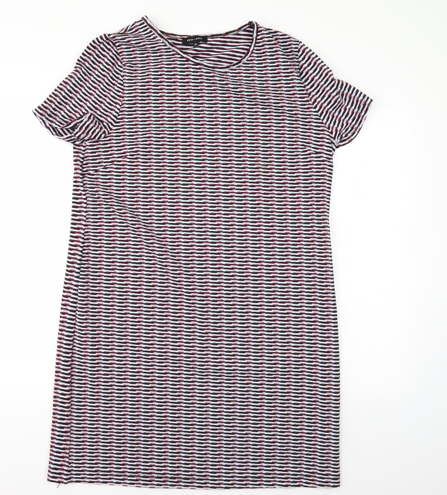 New Look Womens Multicoloured Striped  T-Shirt Dress