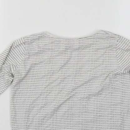Preloved George Girls White   Top Pyjama Top Size 8-9 Years - Label