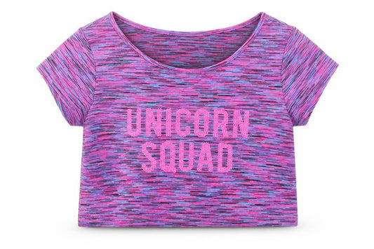 Tu Girls Purple   Cropped T-Shirt Size 10 Years  - Unicorn