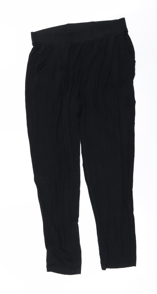 Marks and Spencer Womens Black   Trousers  Size 12 L28 in
