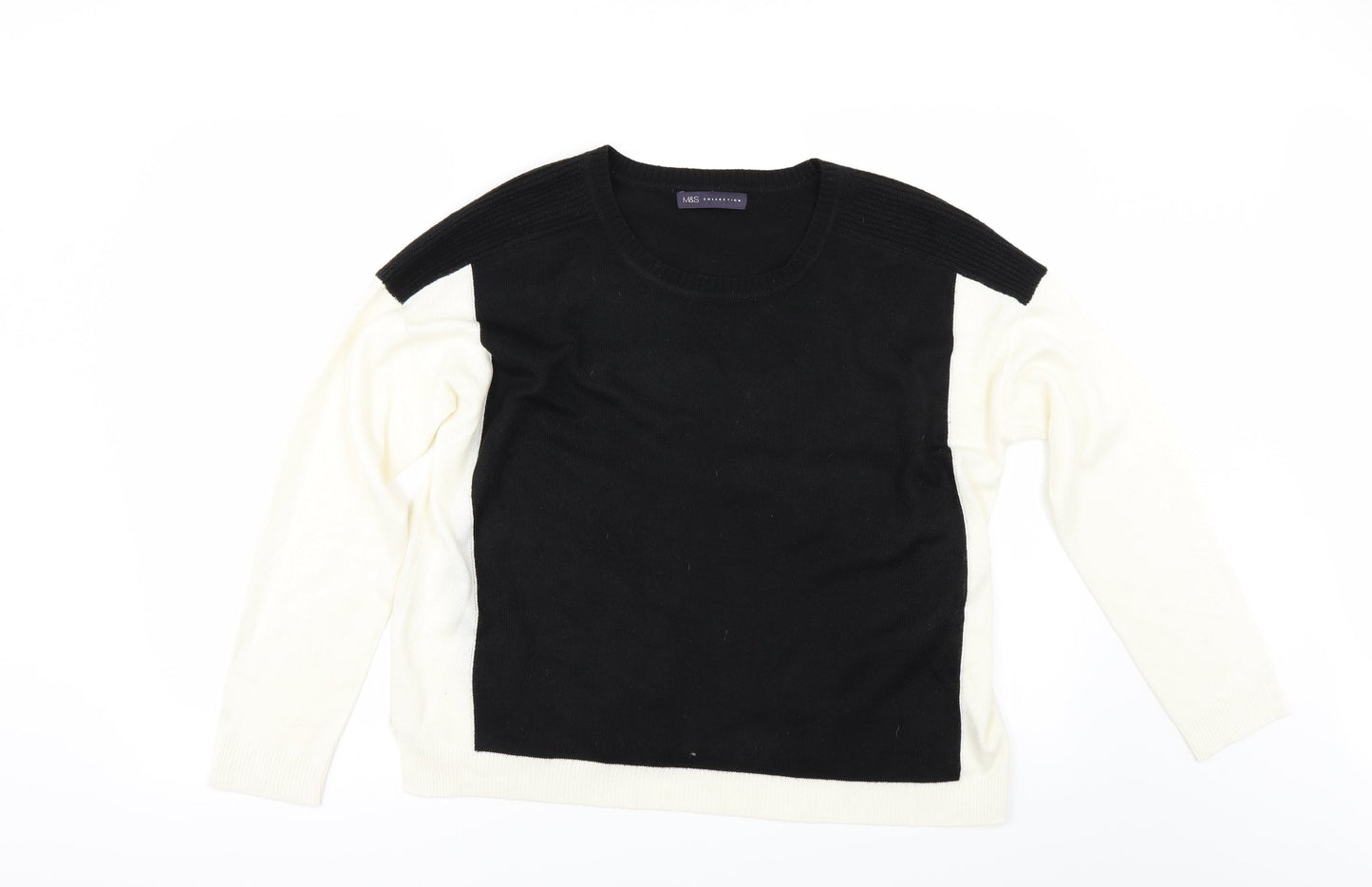 Marks and Spencer Womens Black   Pullover Jumper Size 12