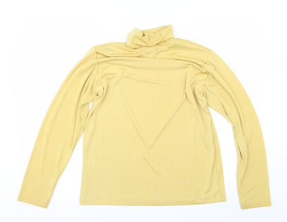 Fabrizio Womens Yellow   Pullover Jumper Size L