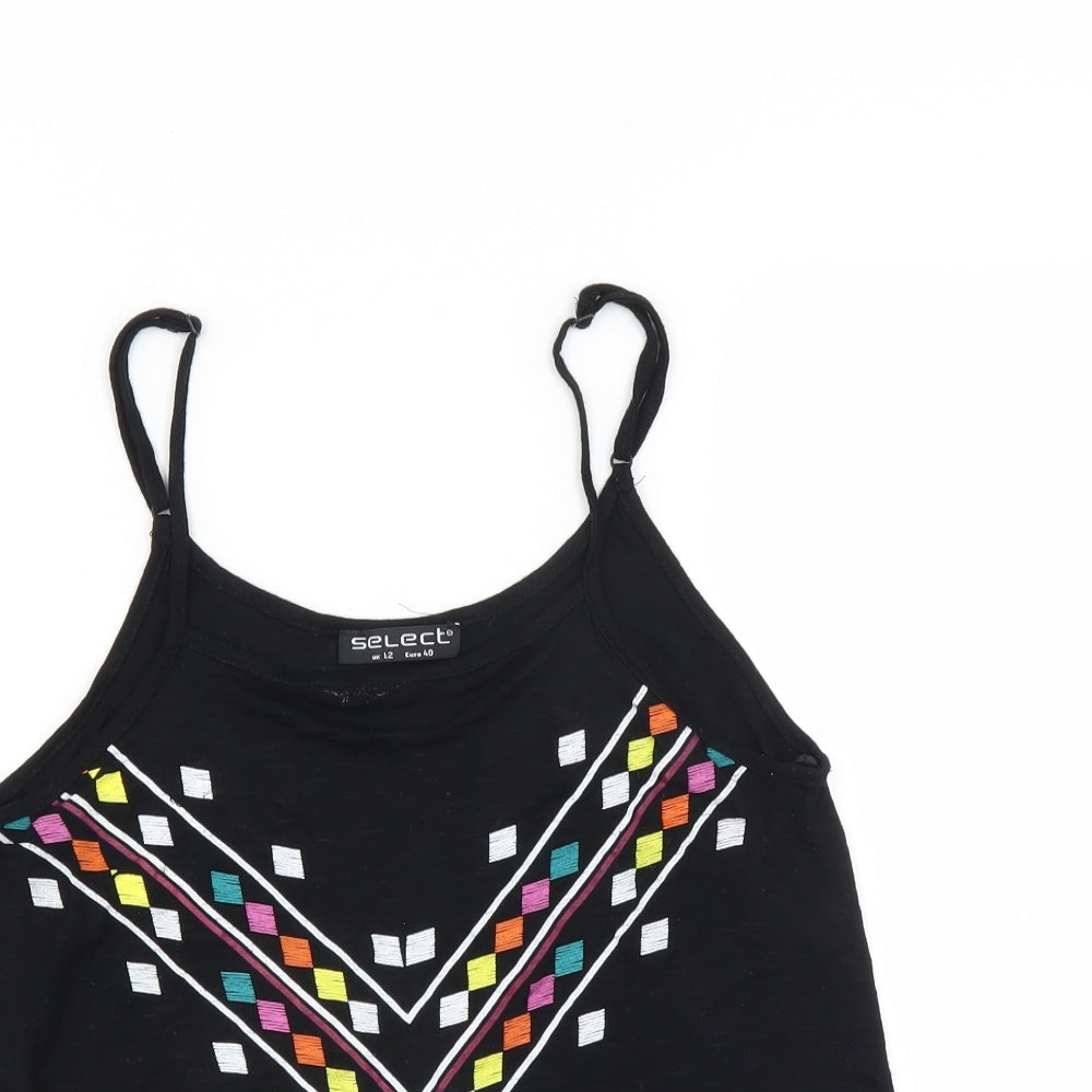Select Womens Black   Camisole Blouse Size 12  - cropped