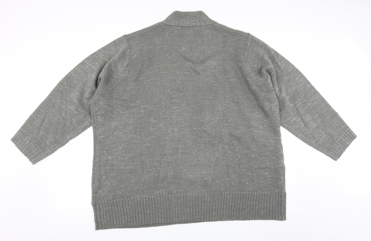 Preworn Womens Green   Pullover Jumper Size 38  - glittery