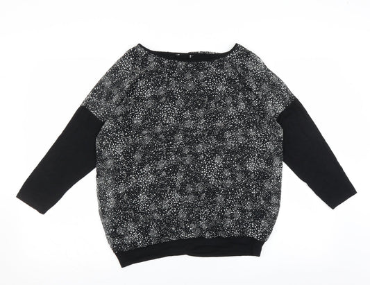Preworn Womens Black   Basic Blouse Size 10