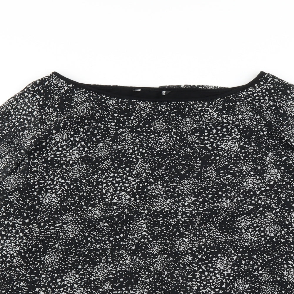 Preworn Womens Black   Basic Blouse Size 10
