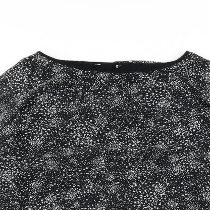 Preworn Womens Black   Basic Blouse Size 10