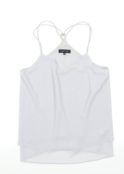 Preloved New Look Womens Grey   Camisole Blouse Size 10 - Front