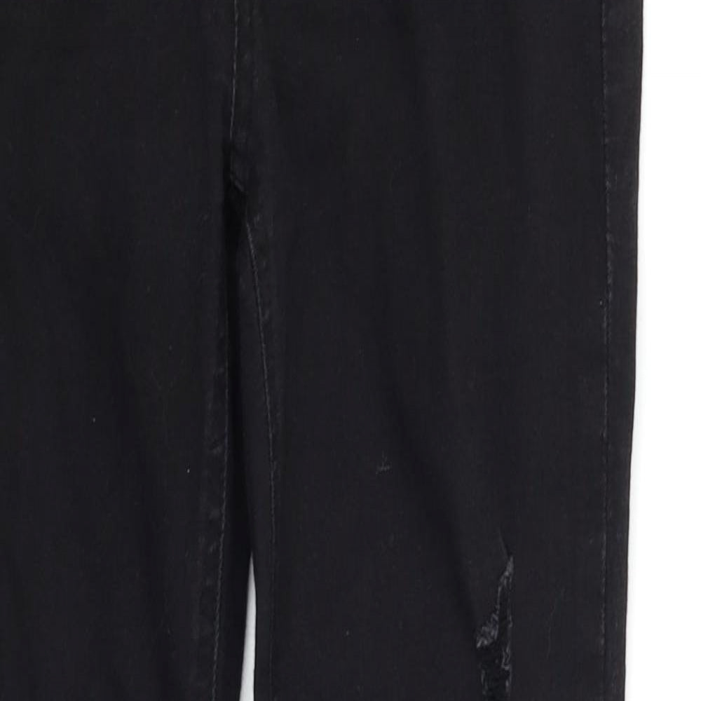 H&M Womens Black  Denim Skinny Jeans Size 6 L26 in
