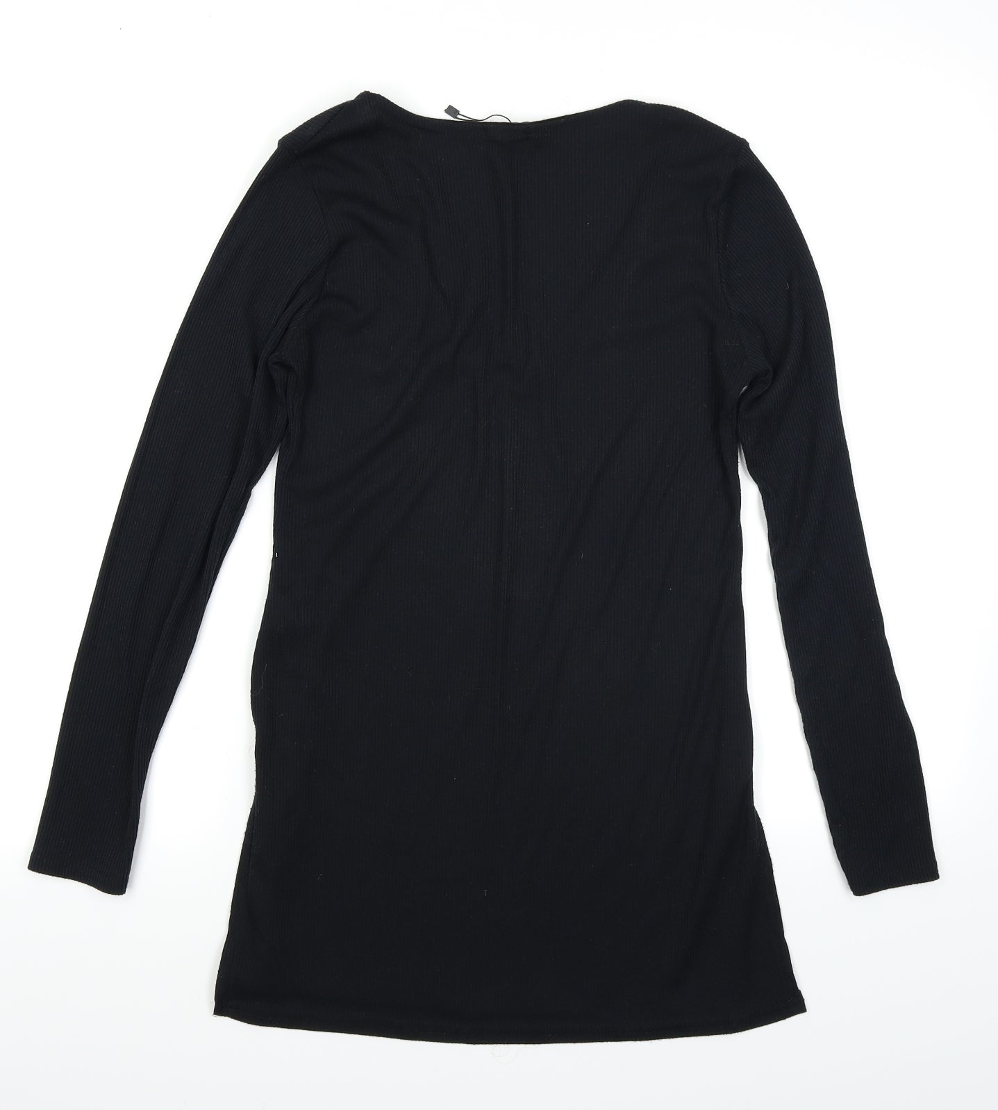 Boohoo Womens Black   Basic T-Shirt Size 10
