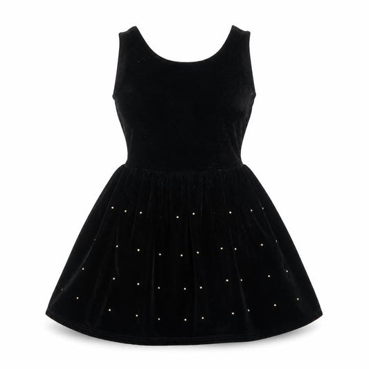 Hearts & Bows Womens Black Polka Dot  Skater Dress  Size 6