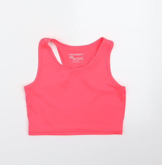 Young Dimension Girls Pink   Cropped Tank Size 12-13 Years