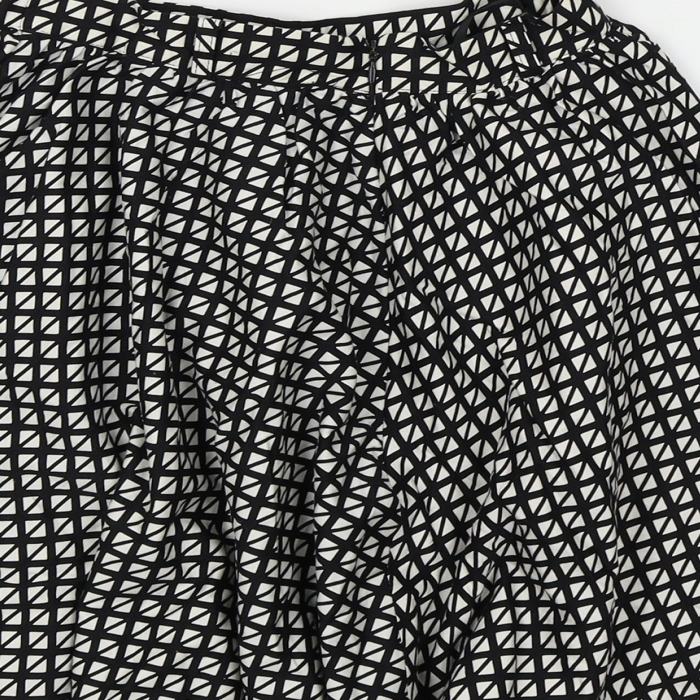 River Island Womens Black Check  Mini Skirt Size 10