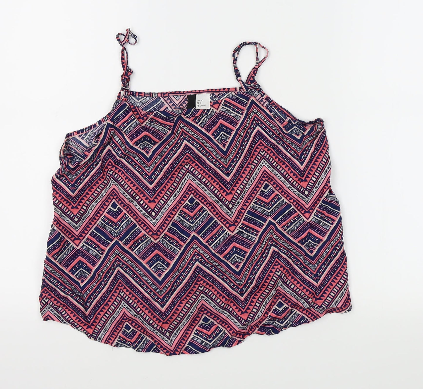 Divided by H&M Womens Multicoloured Geometric  Camisole Tank Size 12