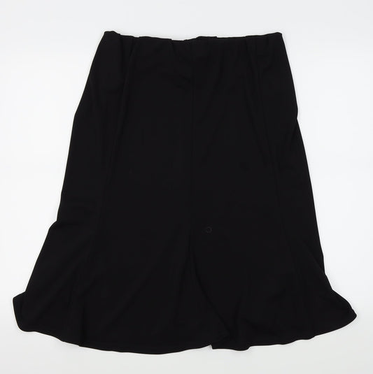 Preworn Womens Black   Pleated Skirt Size 30 in