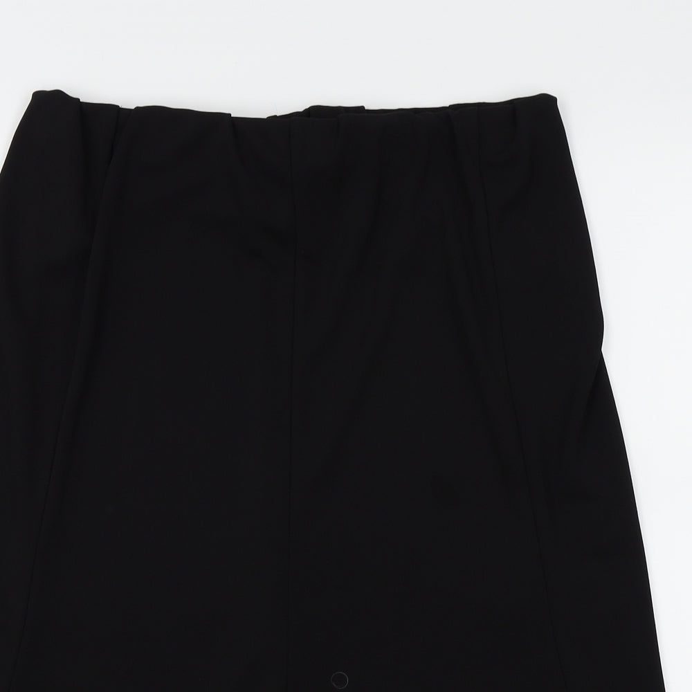 Preworn Womens Black   Pleated Skirt Size 30 in
