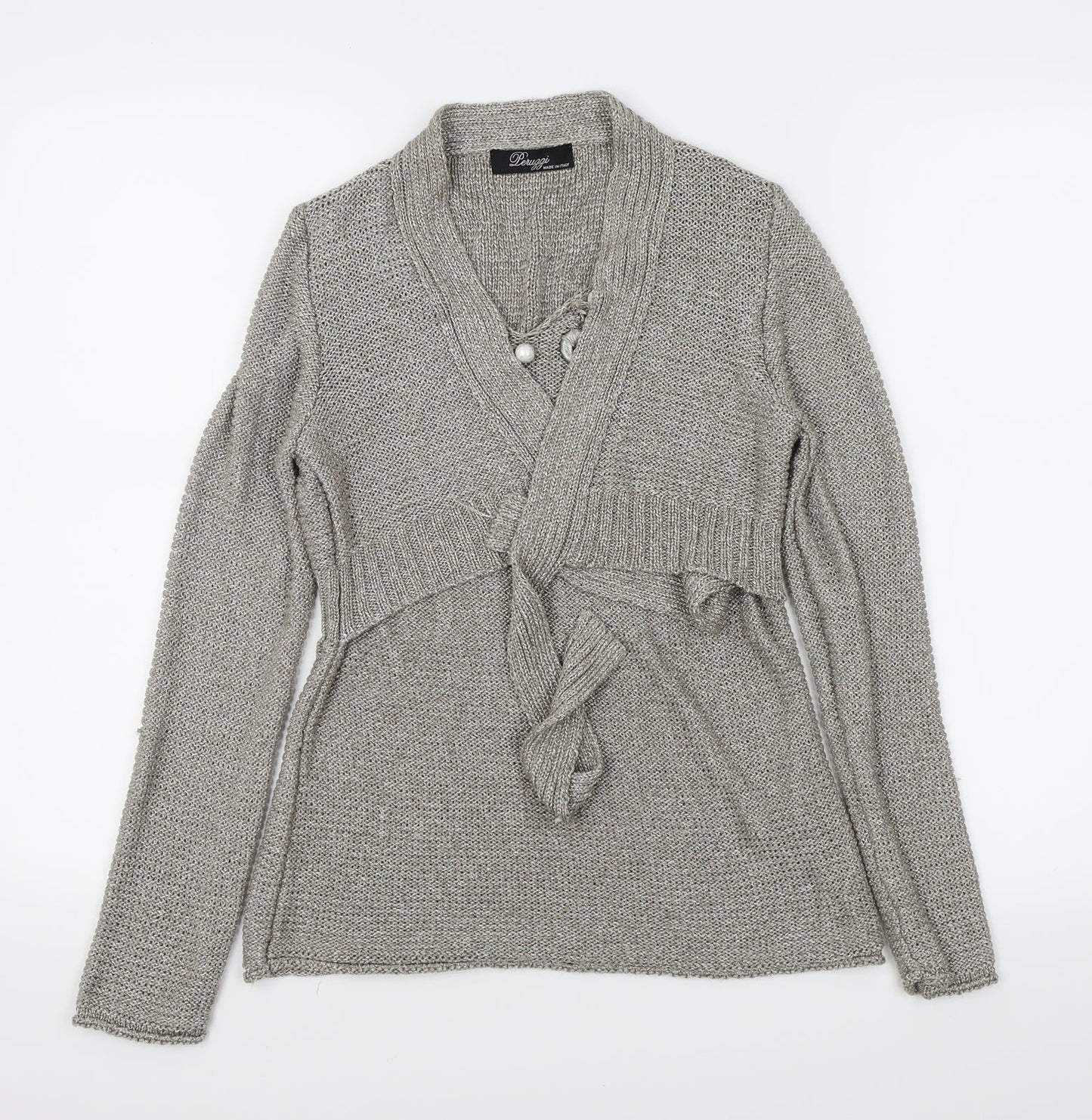 leuggi Womens Grey   Basic T-Shirt Size S  - cardigan/top