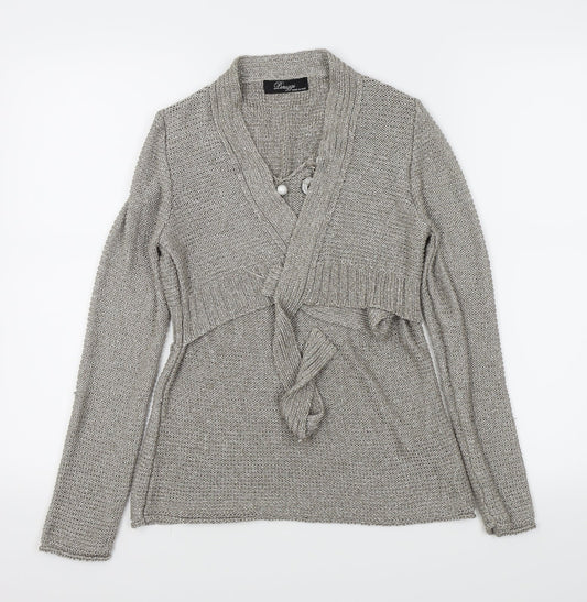 leuggi Womens Grey   Basic T-Shirt Size S  - cardigan/top