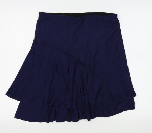 Preworn Womens Blue   Flare Skirt Size 30 in