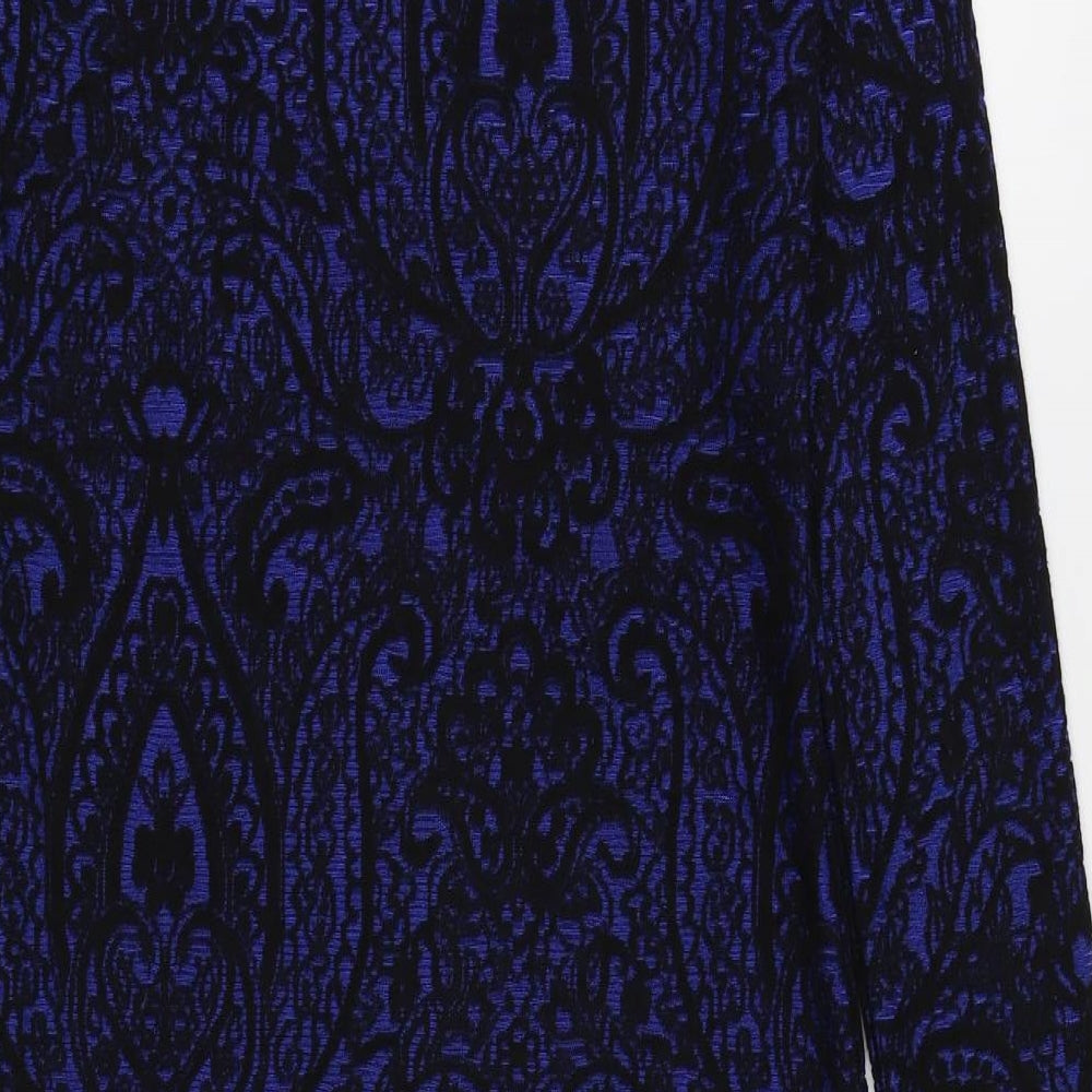 VERO MODA Womens Blue Floral  T-Shirt Dress  Size S