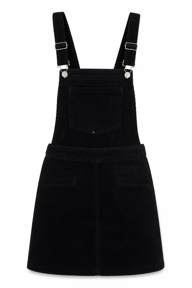 Divided by H&M Womens Black   Pinafore/Dungaree Dress  Size 4